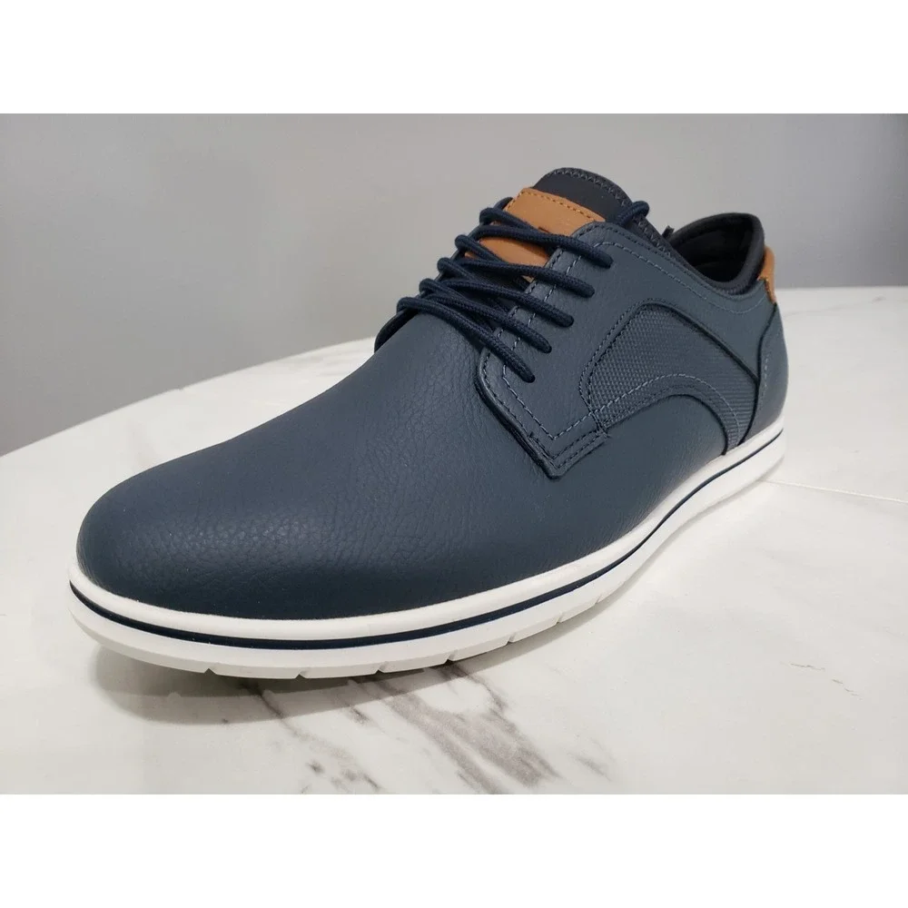 NEW NO BOX SIZE 7.5 MENS Aldo Drymos-001 NAVY BLUE Shoes Dress Sneakers Work